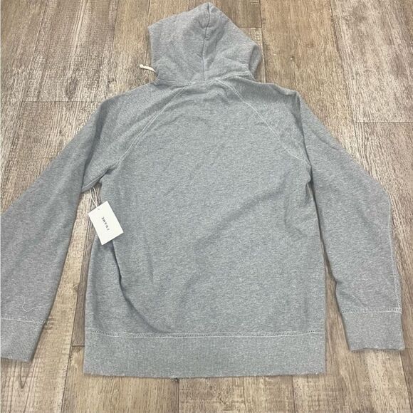 Frame Denim Zip Up Hoodie In Heather Gray - Picture 2 of 3